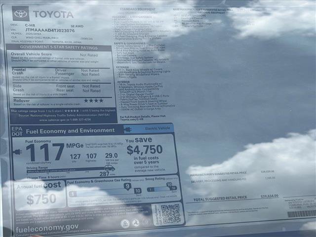 New 2026 Toyota C-HR AWD/4WD image 24