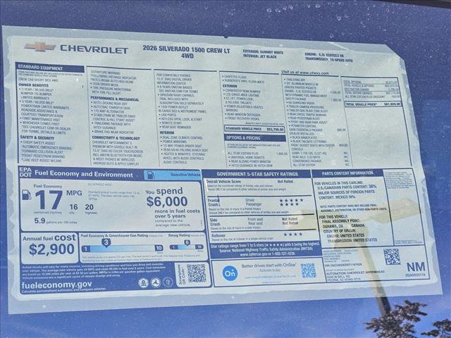 New 2026 Chevrolet Silverado 1500 LT w/ All Star Edition Plus image 16