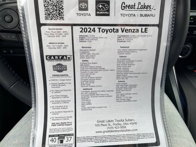 Used 2024 Toyota Venza Nightshade image 27