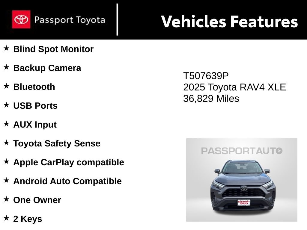 Used 2025 Toyota RAV4 XLE w/ Weather Package AWD/4WD image 10