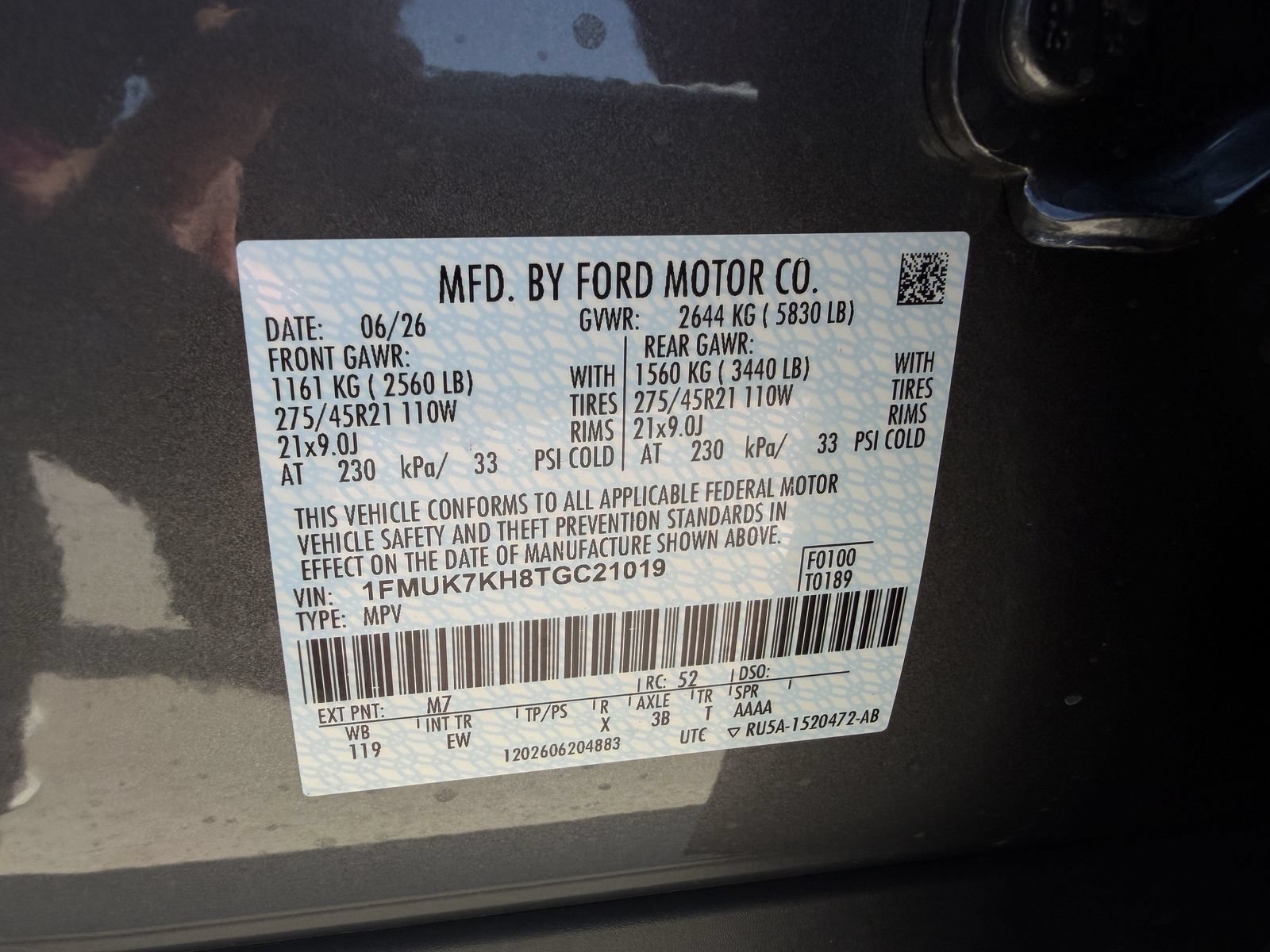 New 2026 Ford Explorer ST-Line w/ ST-Line Street Pack RWD image 27