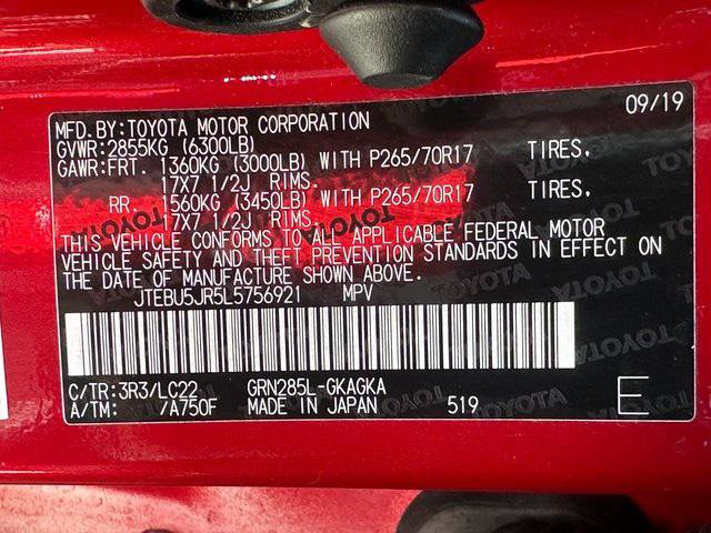 Certified 2020 Toyota 4Runner TRD Off-Road Premium w/ Moonroof Package image 38