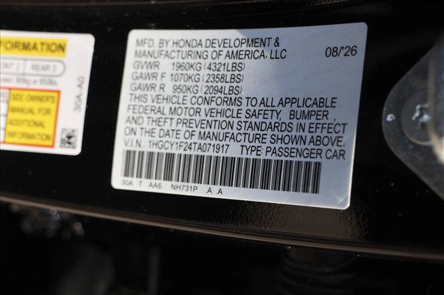 New 2026 Honda Accord LX image 23