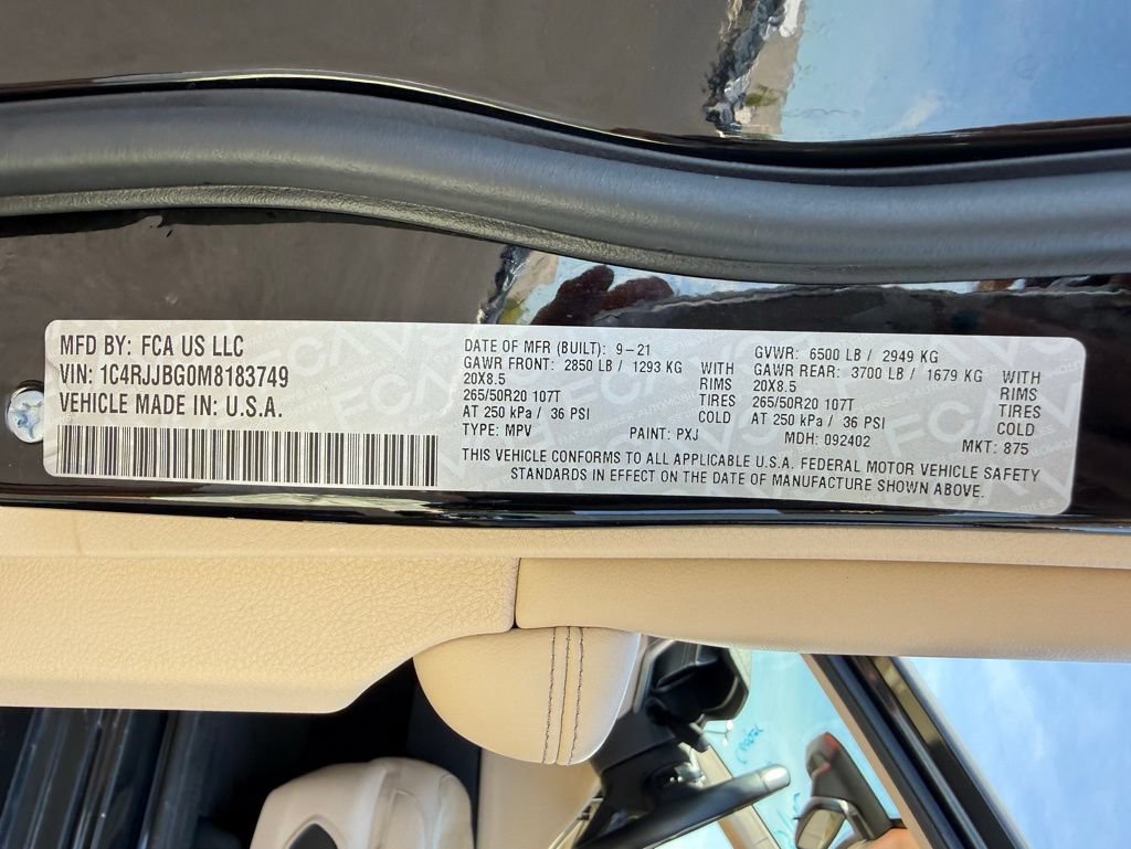 Used 2021 Jeep Grand Cherokee L Limited RWD image 32