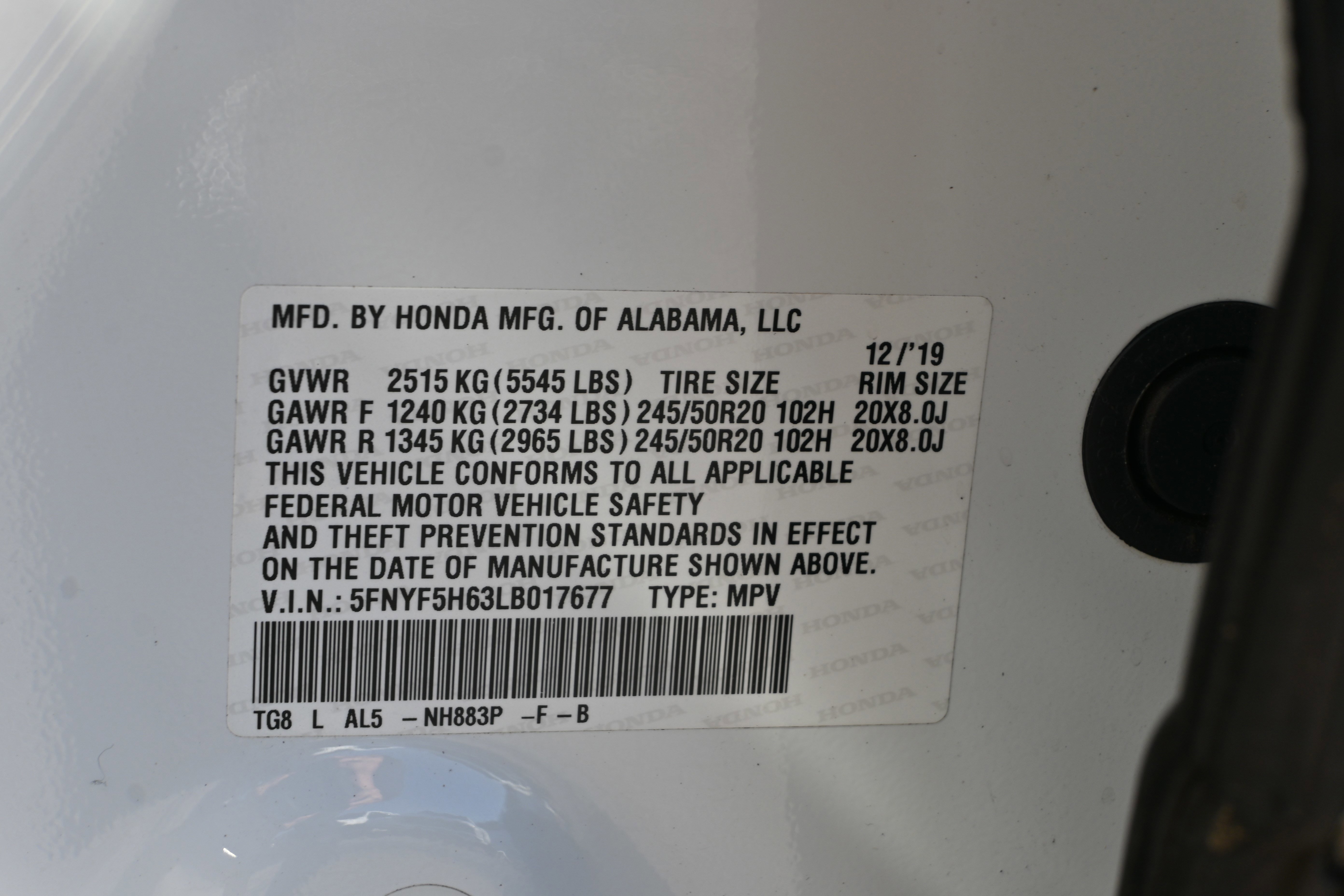 Used 2020 Honda Pilot Touring image 39