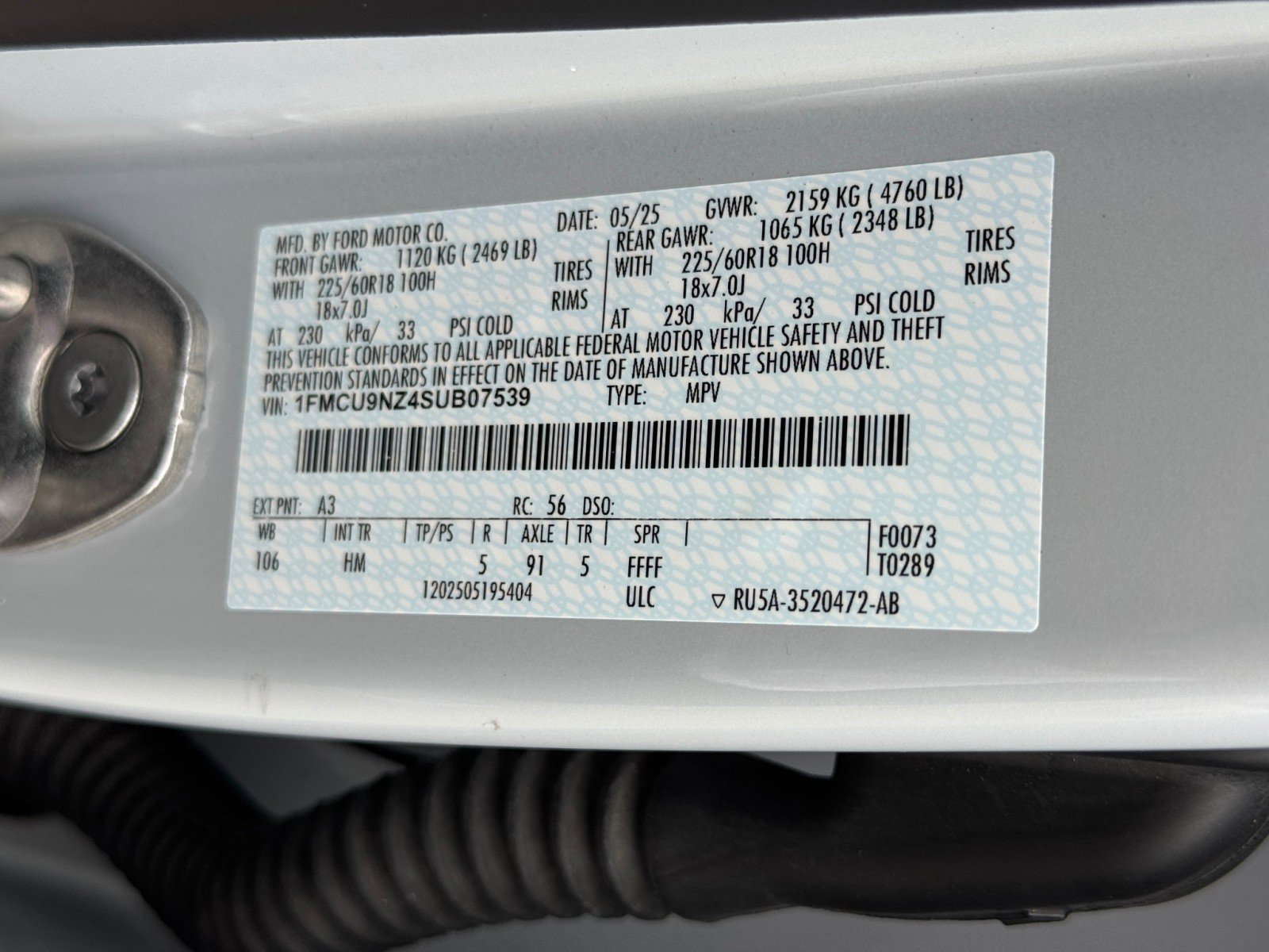 Used 2025 Ford Escape ST-Line Elite w/ Tech Pack #1 image 40
