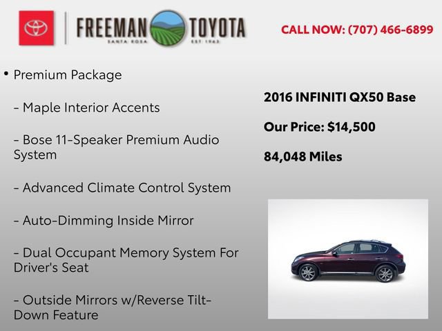 Used 2016 INFINITI QX50 2WD w/ Premium Plus Package image 5