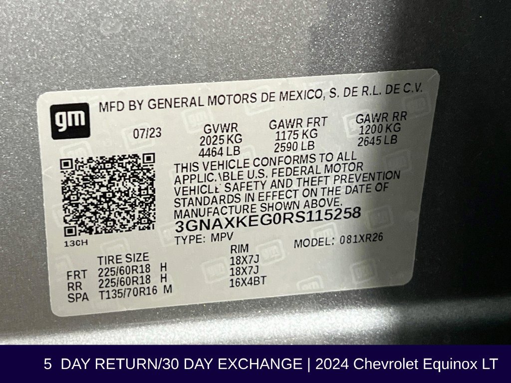 Used 2024 Chevrolet Equinox LT FWD image 36