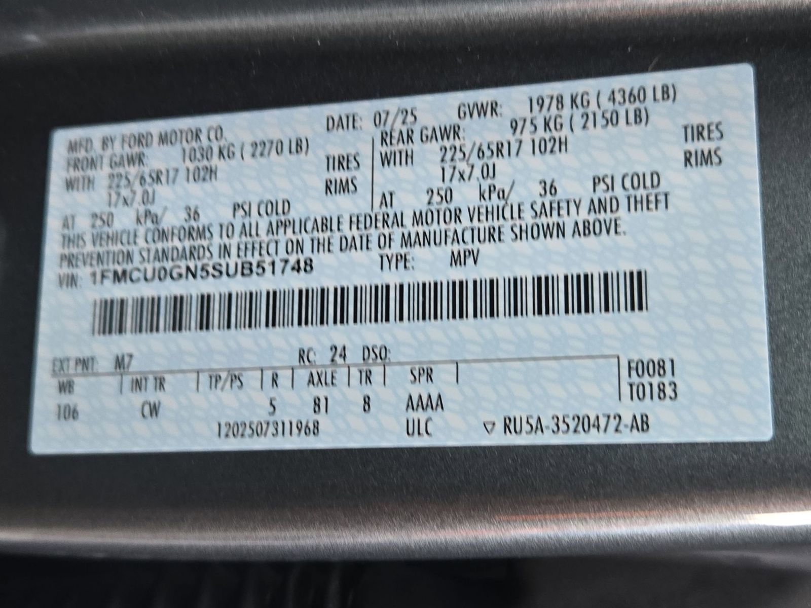 Used 2025 Ford Escape Active w/ Tech Pack #1 image 16