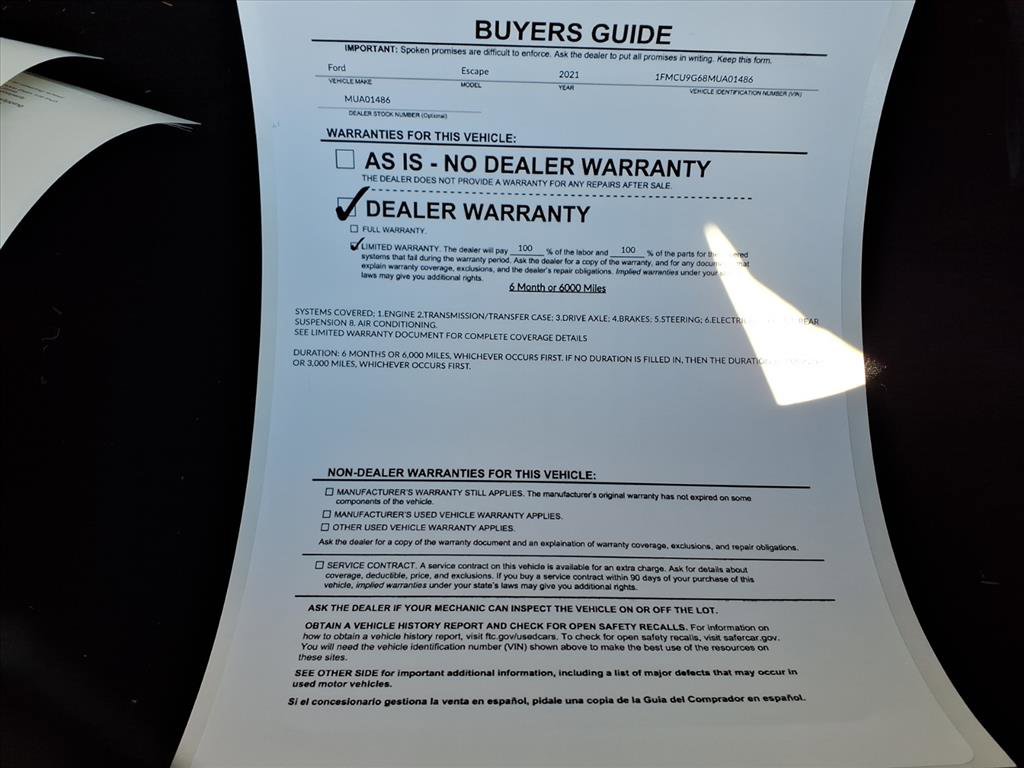 Used 2021 Ford Escape SE w/ Convenience Package image 36