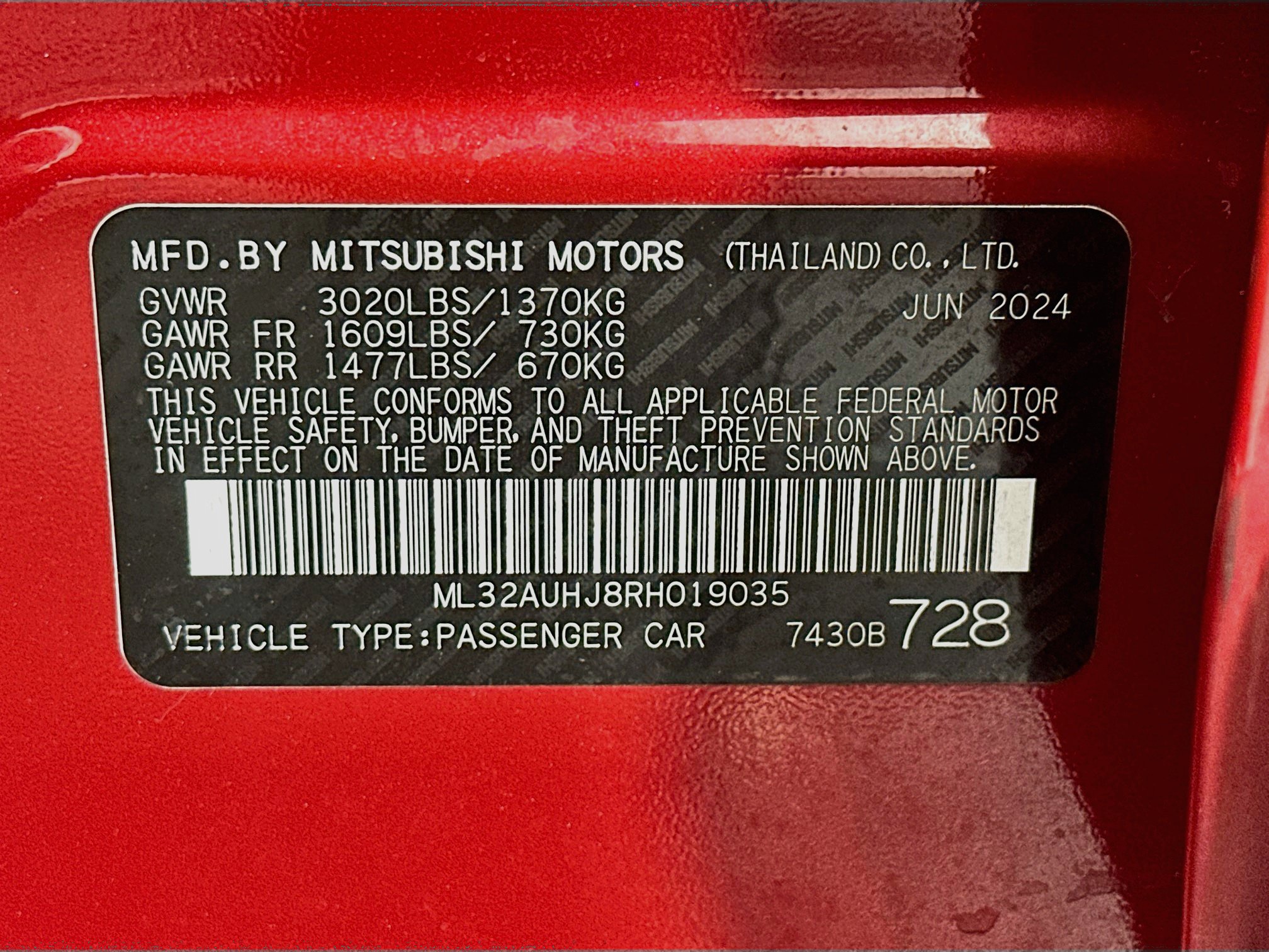 Used 2024 Mitsubishi Mirage ES FWD image 12