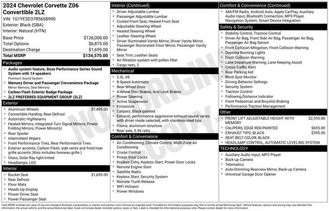 Used 2024 Chevrolet Corvette Z06 video 2