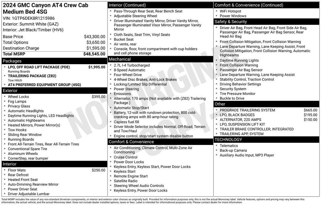Certified 2024 GMC Canyon AT4 w/ LPO, Off Road Lift Package image 6