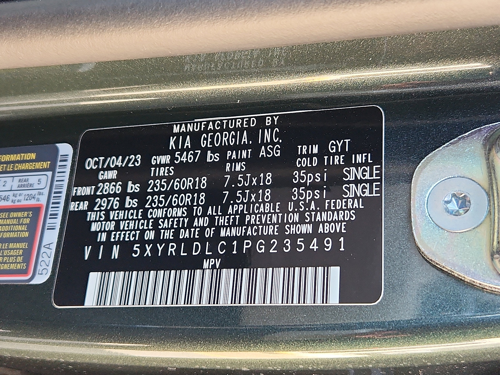 New 2023 Kia Sportage EX image 18