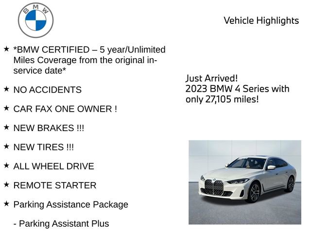 Certified 2023 BMW 430i Gran Coupe xDrive w/ M Sport Package image 10