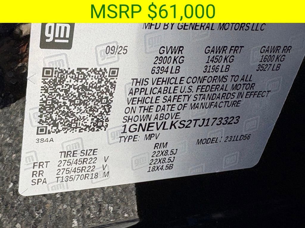 New 2026 Chevrolet Traverse RS image 46