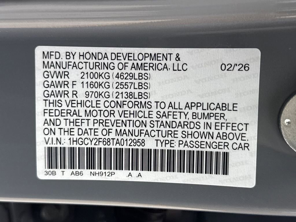 New 2026 Honda Accord EX-L image 28