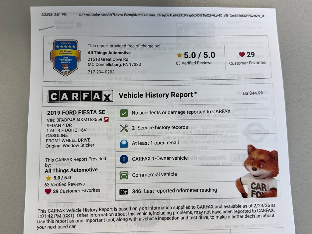 Used 2019 Ford Fiesta SE image 33