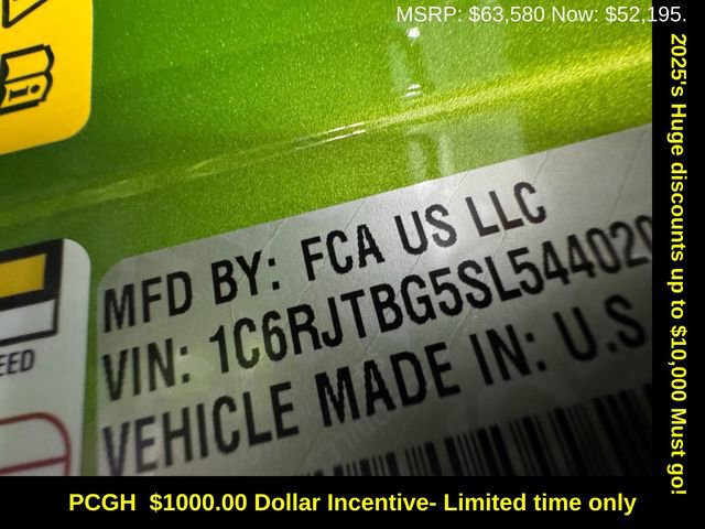 New 2025 Jeep Gladiator Rubicon w/ Safety Group image 28