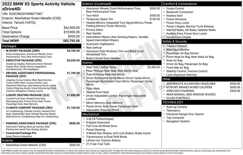Used 2022 BMW X5 xDrive40i w/ M Sport Package image 3
