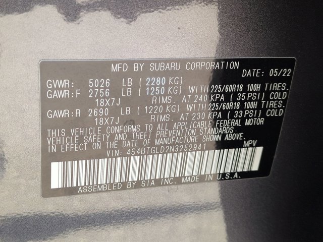 Used 2022 Subaru Outback Onyx Edition XT image 25