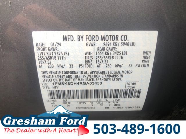 Used 2024 Ford Explorer XLT w/ Equipment Group 202A AWD/4WD image 32