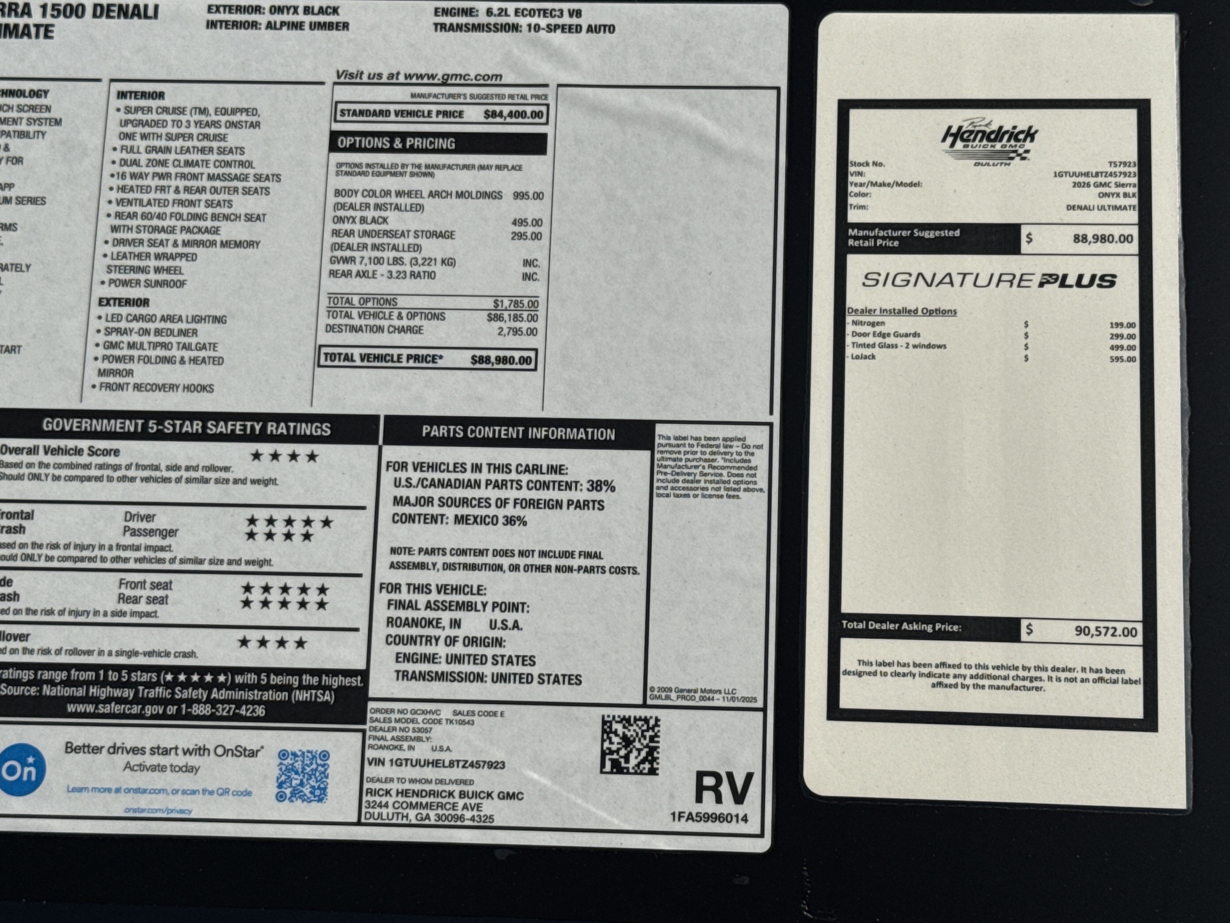 New 2026 GMC Sierra 1500 Denali Ultimate AWD/4WD image 40