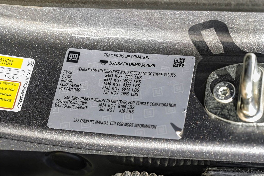 Used 2021 Chevrolet Suburban Premier w/ Premium Package image 67