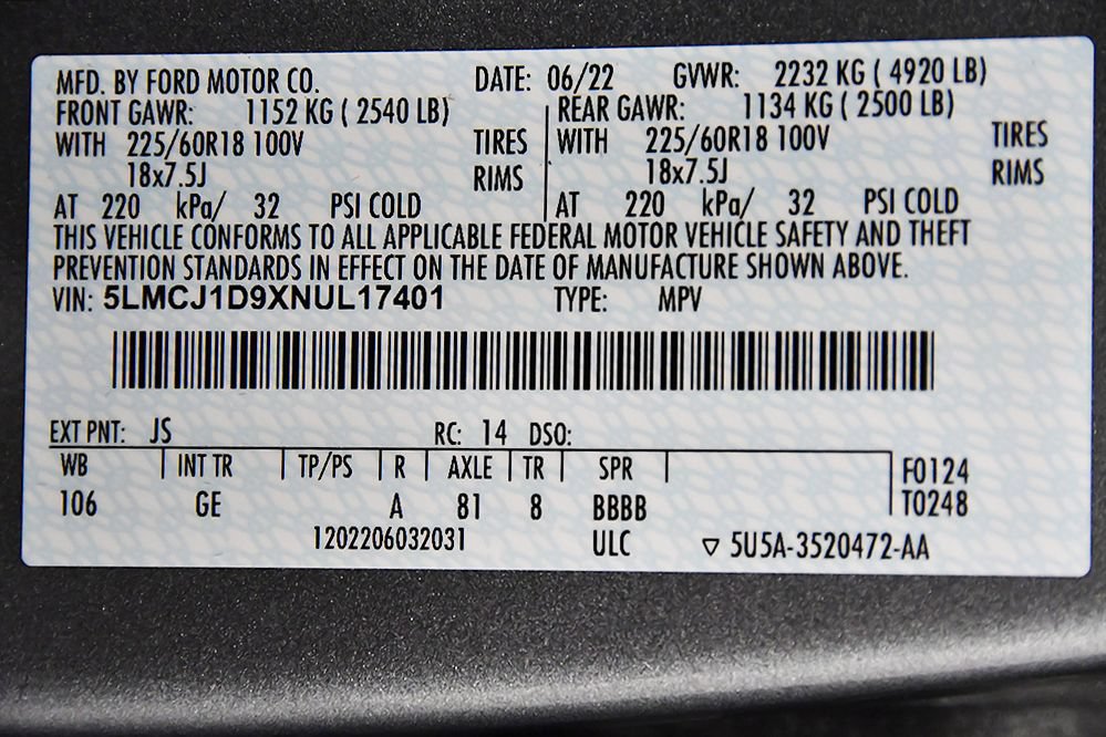 Used 2022 Lincoln Corsair AWD w/ Equipment Group 101A image 15