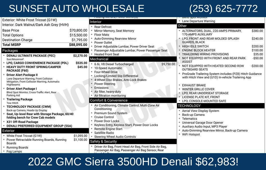 Used 2022 GMC Sierra 3500 Denali w/ Denali Ultimate Package AWD/4WD image 43
