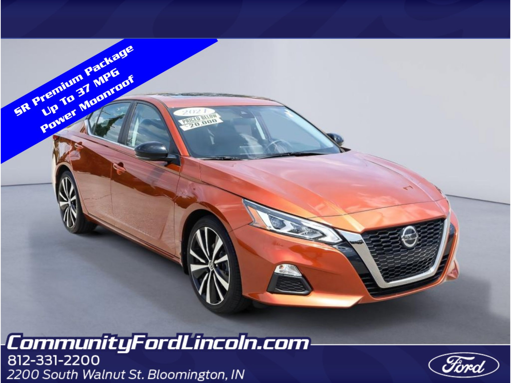 Used 2021 Nissan Altima 2.5 SR w/ SR Premium Package