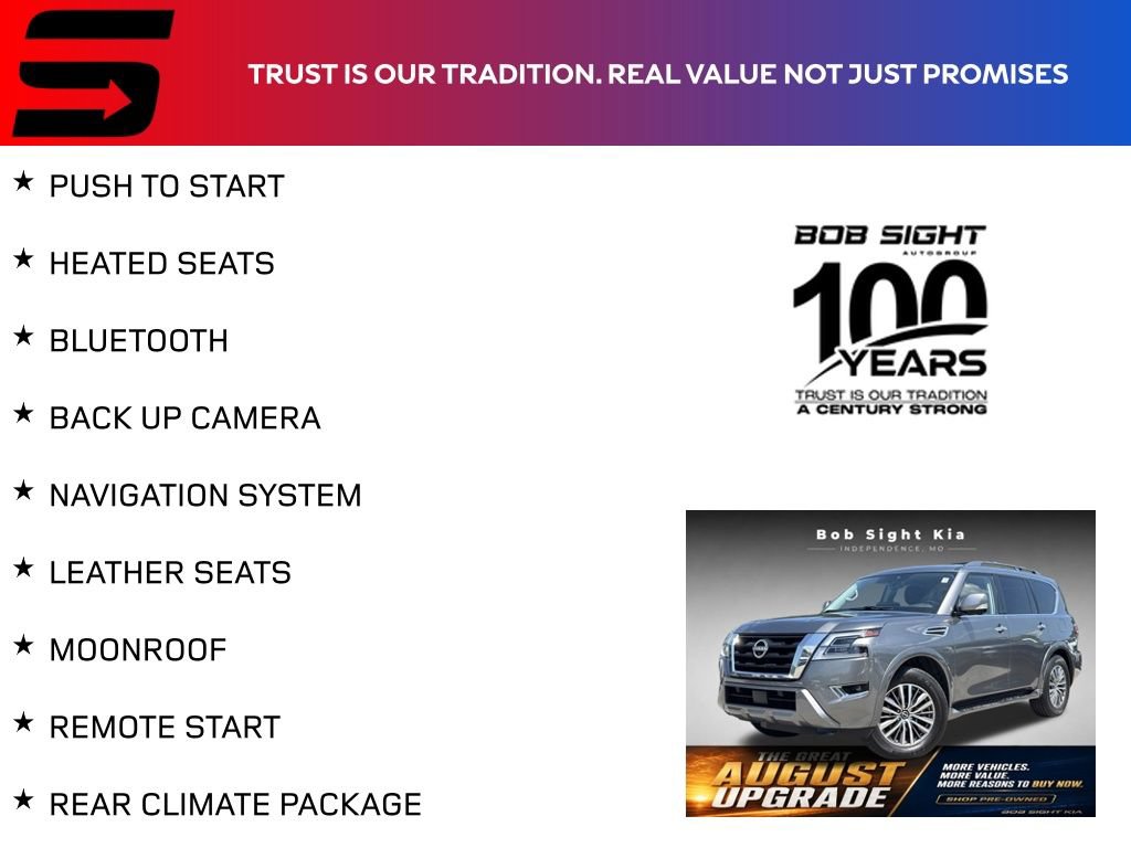 Used 2023 Nissan Armada SL w/ Cargo Package AWD/4WD image 2