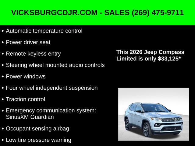New 2026 Jeep Compass Limited image 11