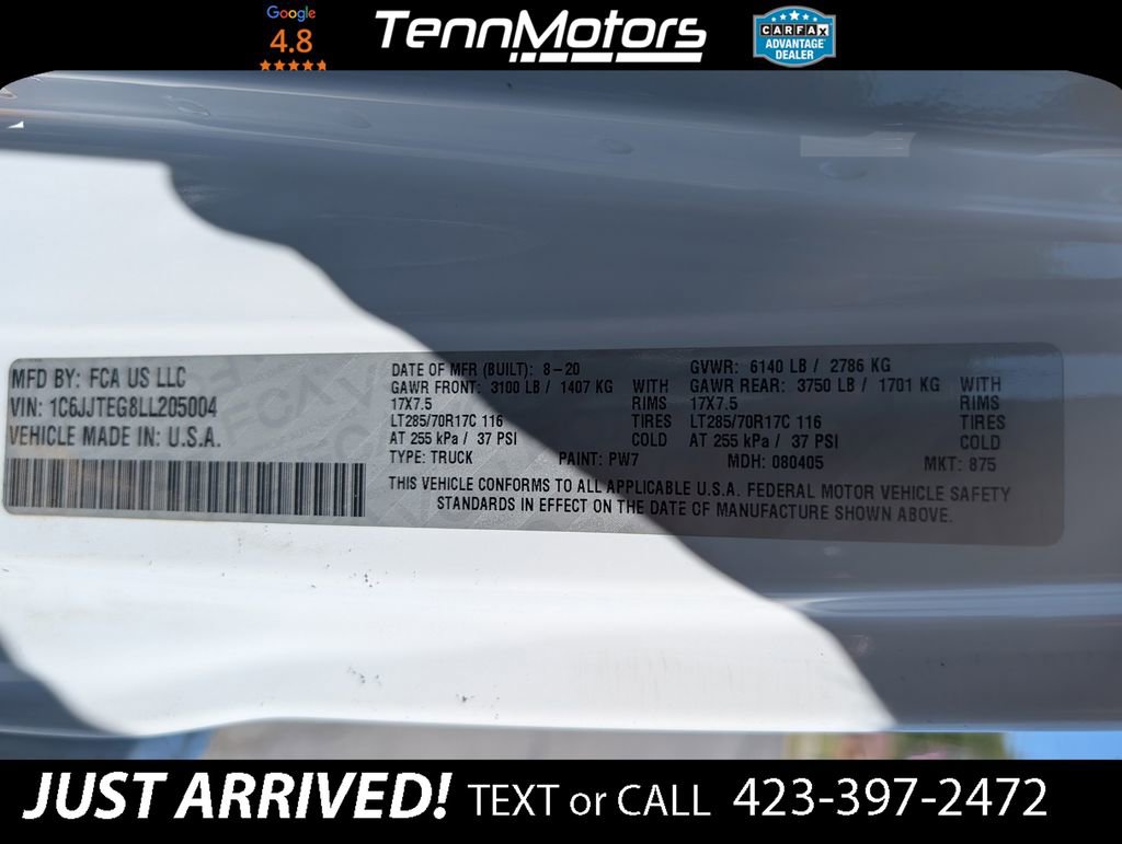 Used 2020 Jeep Gladiator Mojave AWD/4WD image 16