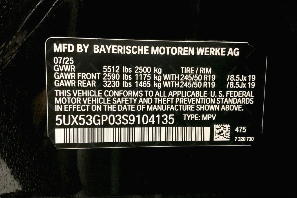 New 2025 BMW X3 xDrive30i w/ Premium Package image 10