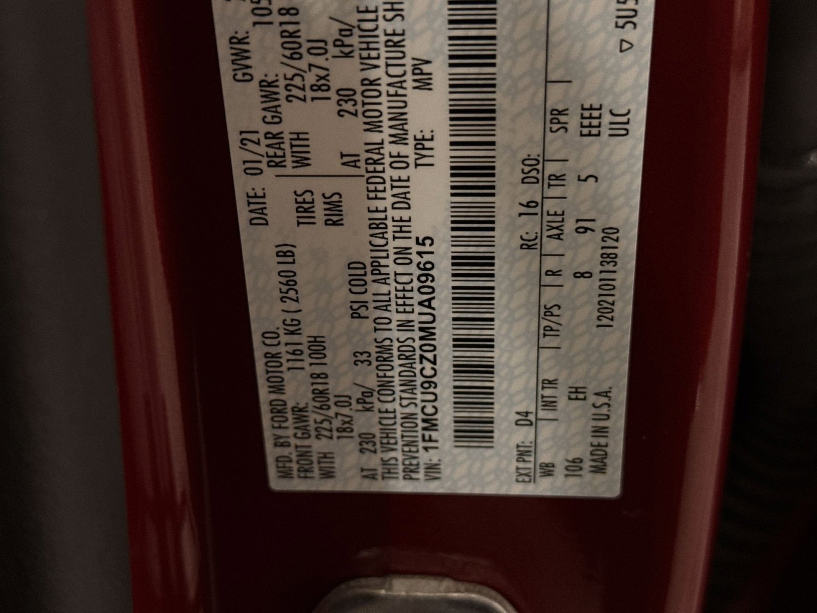 Used 2021 Ford Escape SEL image 42