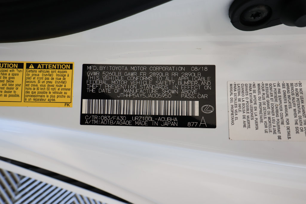 Used 2018 Lexus LC 500 Coupe w/ Performance Package RWD image 39