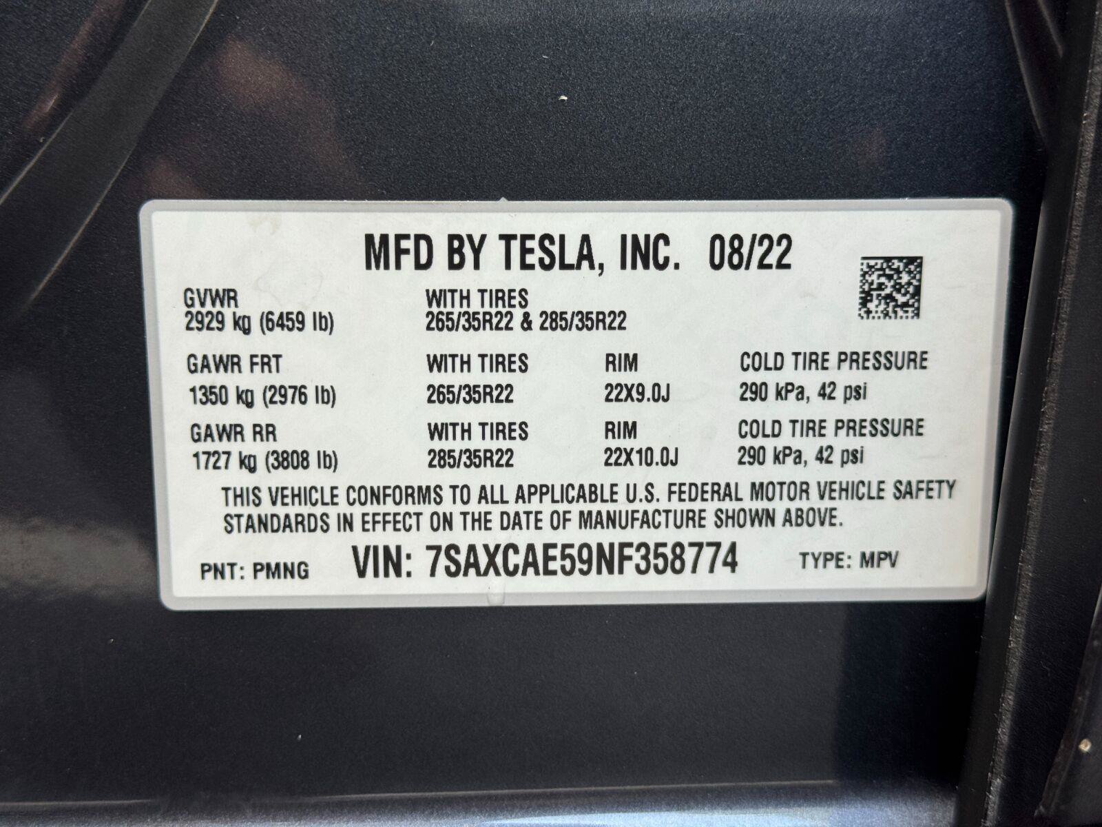 Used 2022 Tesla Model X AWD/4WD image 51