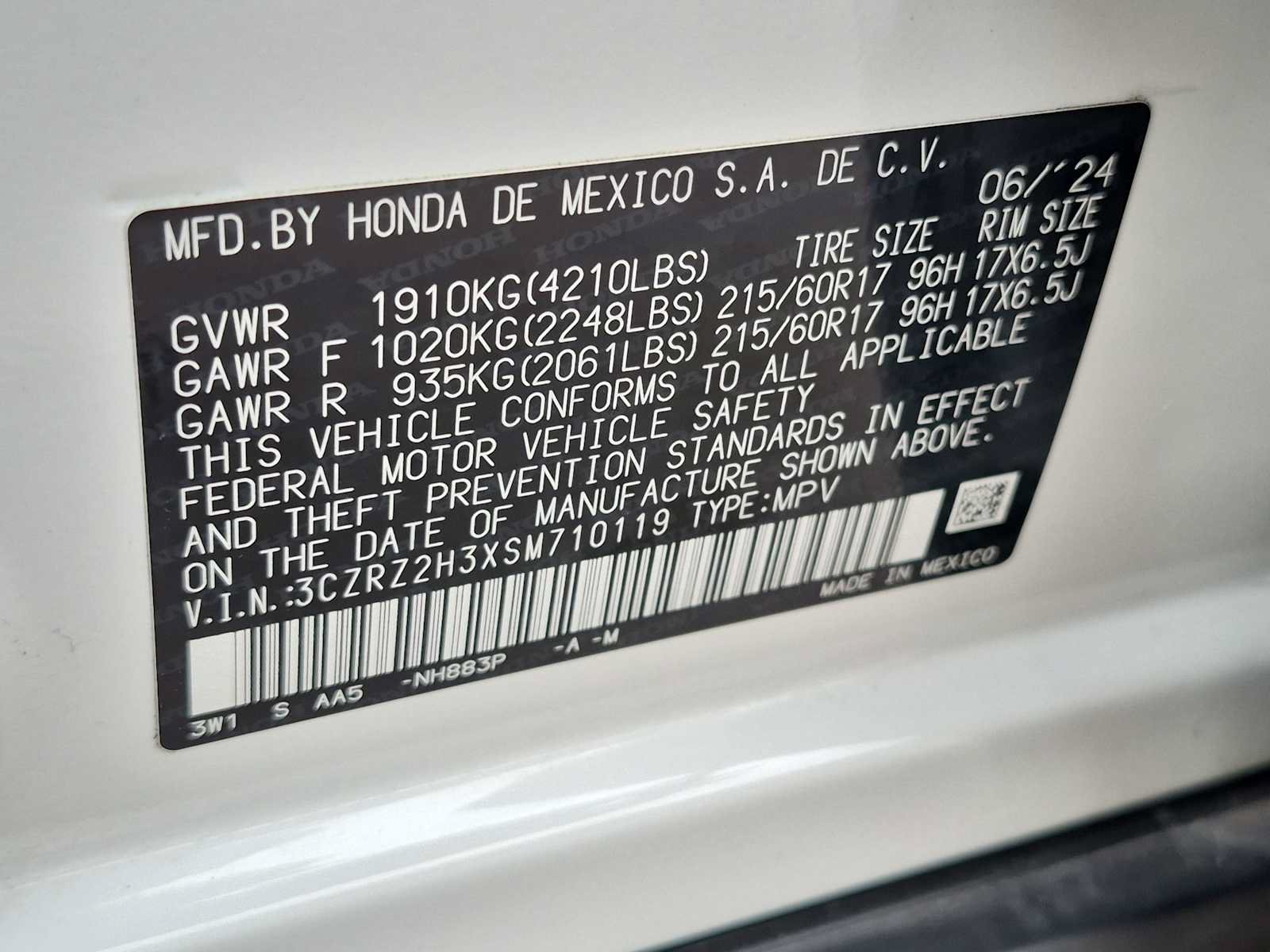 Certified 2025 Honda HR-V LX image 31