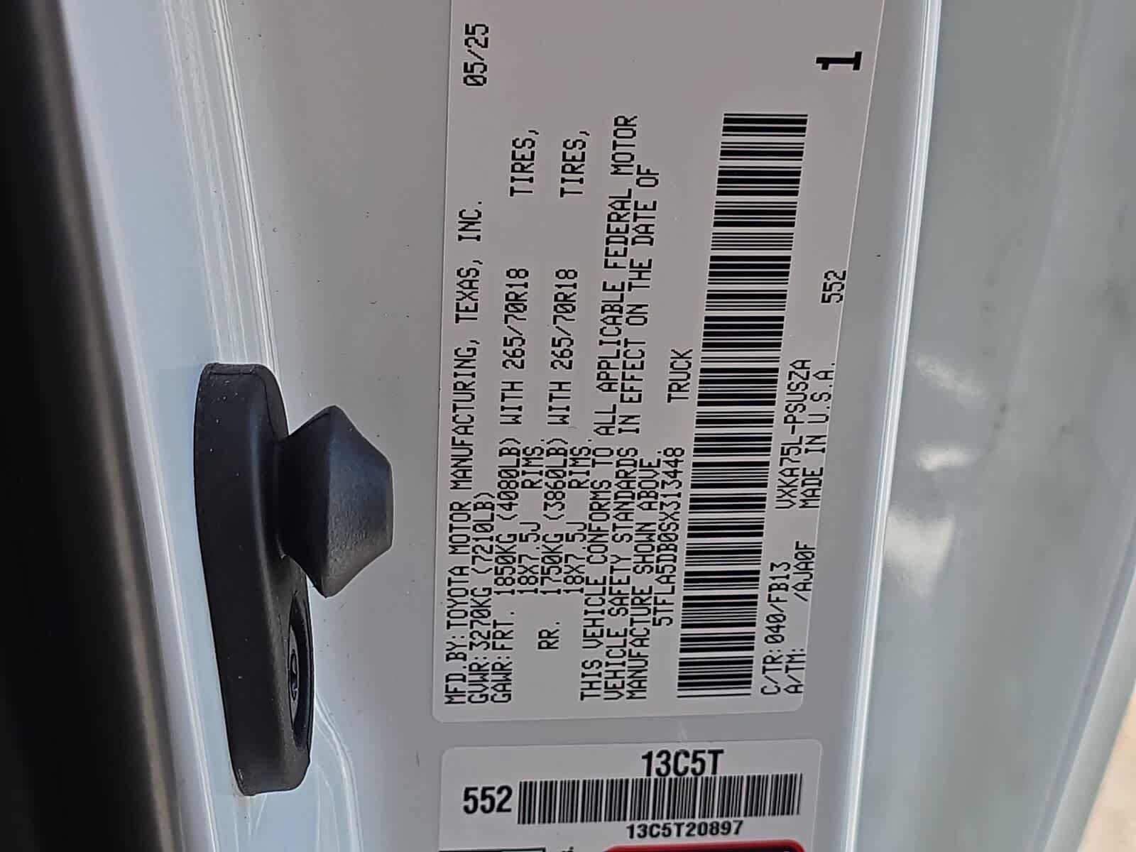 Certified 2025 Toyota Tundra SR5 w/ SR5 Convenience Package AWD/4WD image 34