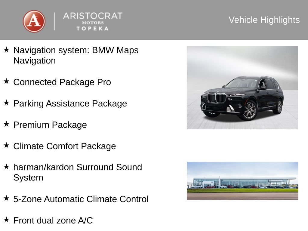 Used 2024 BMW X7 xDrive40i w/ Premium Package AWD/4WD image 4