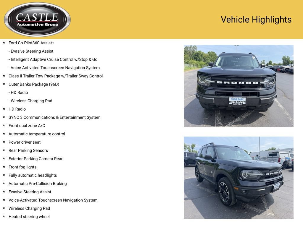 Used 2021 Ford Bronco Sport Outer Banks w/ Outer Banks Package (96D) AWD/4WD image 4
