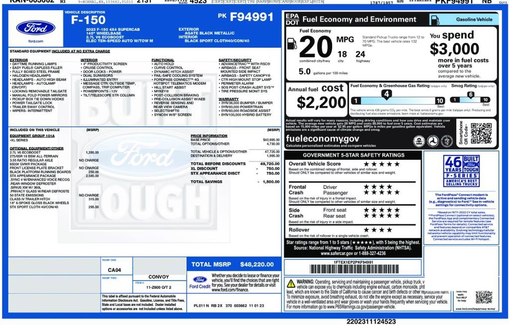 Used 2023 Ford F150 XL w/ STX Appearance Package image 6