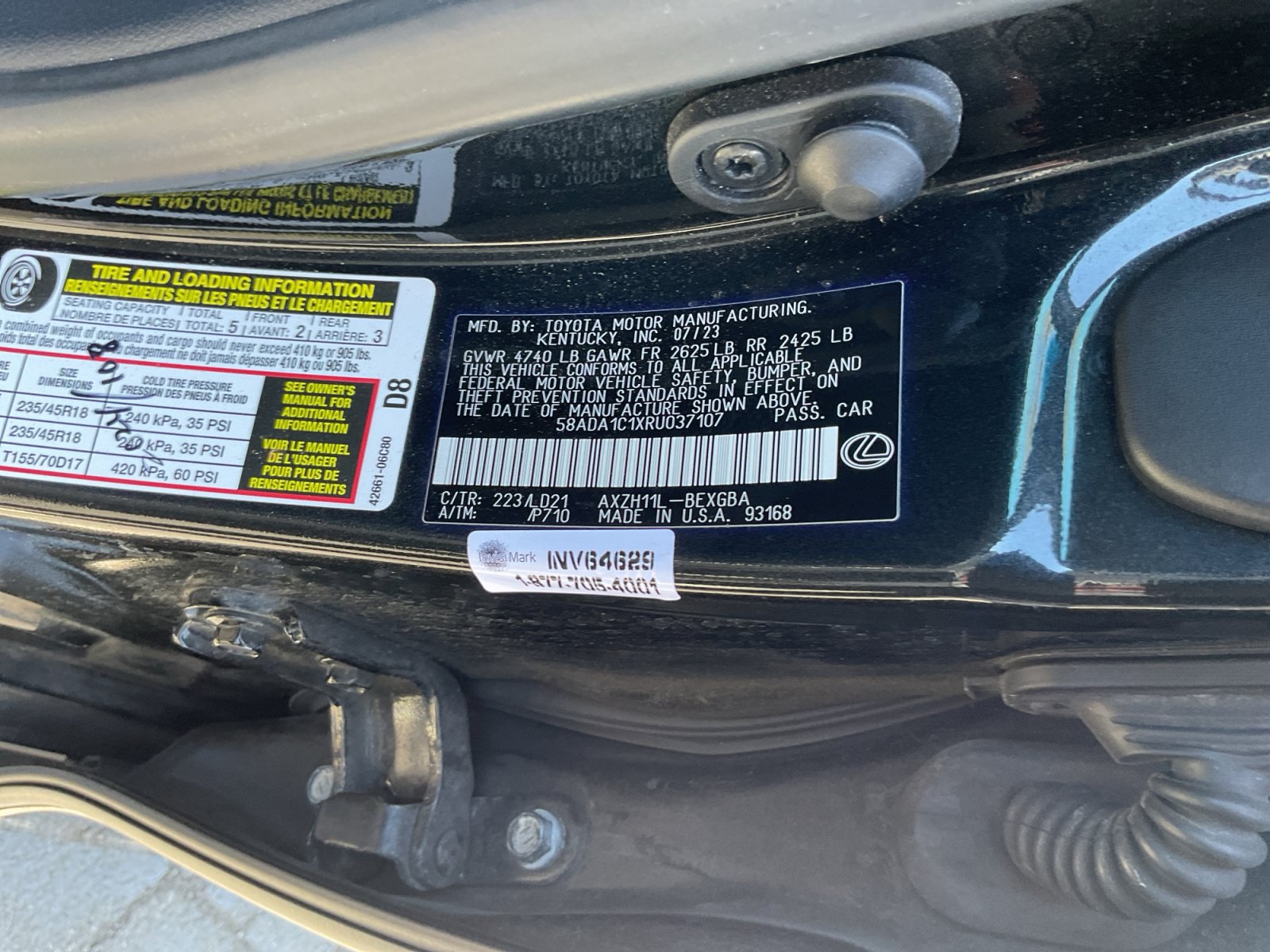 Used 2024 Lexus ES 300h w/ Premium Package FWD image 27