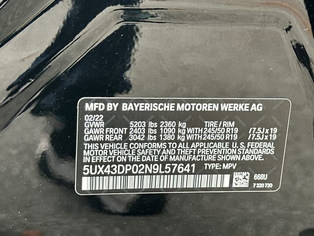 Used 2022 BMW X3 sDrive30i w/ Convenience Package image 39