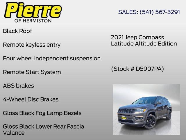 Used 2021 Jeep Compass Latitude AWD/4WD image 24