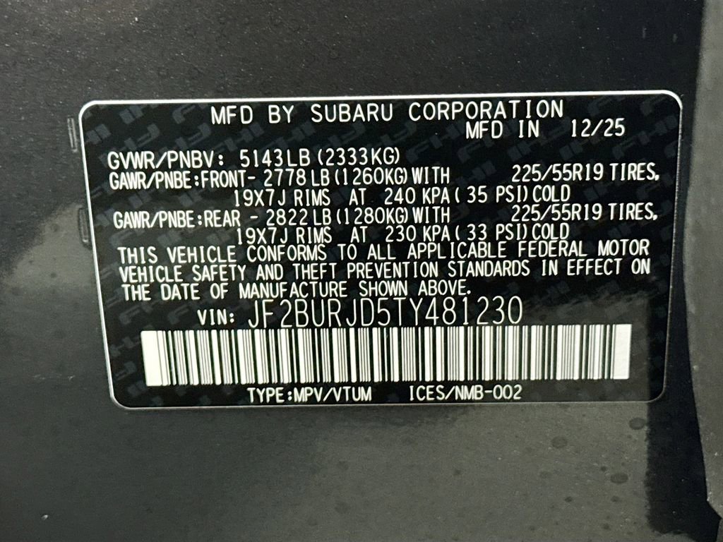 New 2026 Subaru Outback Touring XT image 31