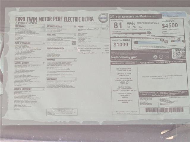 New 2025 Volvo EX90 Ultra image 20