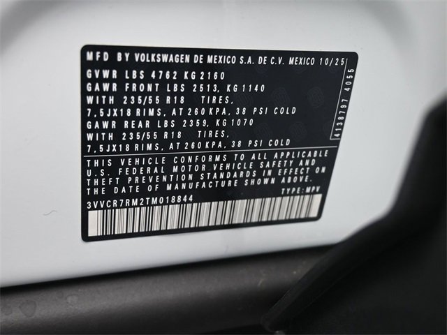 New 2026 Volkswagen Tiguan S image 20