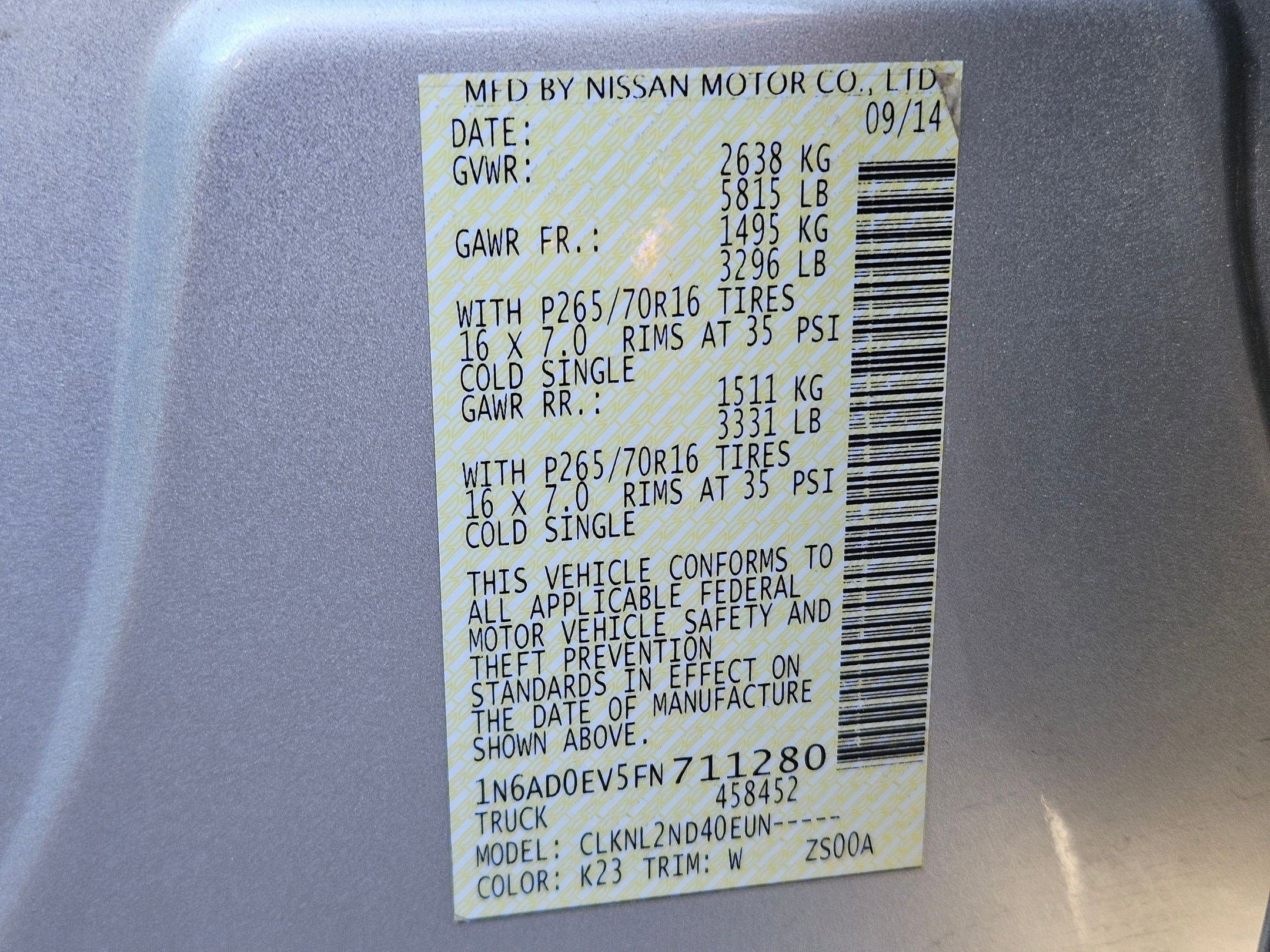 Used 2015 Nissan Frontier SV AWD/4WD image 62